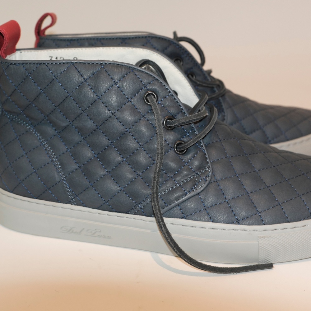 Shoes: Deltoro- Blue leather - size 8